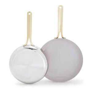 GreenPan -  Nova Gallery 2pc (10" and 12") Stainless  Champagne